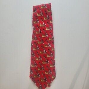St Nick's tie shop silk Santa tie